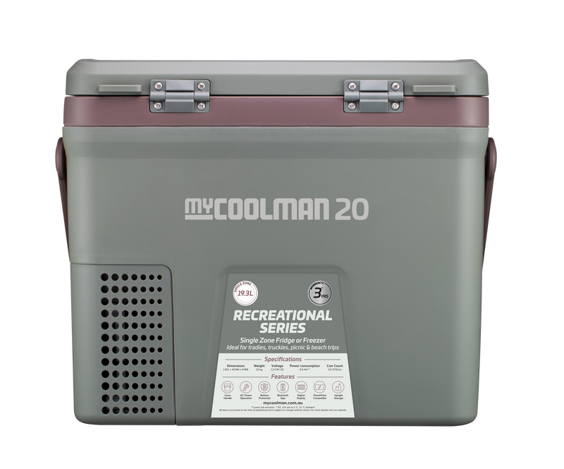 20L Recreational Series myCOOLMAN front shot